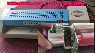 Lamination machine repair hindi video  Lamination machine repair paper jump and problem hindi video [upl. by Neras]