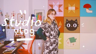 Studio vlog 📦💌 trying to get back into things  unboxings commandes création amp cozy reset ✨ [upl. by Menard]