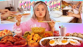 ENG SUB ASMR COOKING amp EATING MUKBANG  ASIAN FOOD KIMBAP RAMEN [upl. by Schaper657]