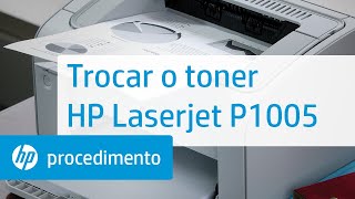 Trocar o toner HP Laserjet P1005 [upl. by Lindner]