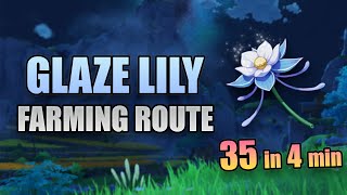 Genshin Impact  Glaze Lily Location  Where To Farm Glaze Lily amp Silk Flower Fast amp Efficiently [upl. by Leakim320]