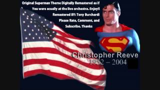 Superman Theme Full HD Quality Orchestra Conducted by John WilliamsRemastered BY Tony Burchardi [upl. by Aiel]