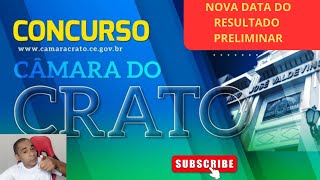 CONCURSO DA CÂMARA DO CRATO TÊM NOVA DATA DO RESULTADO PRELIMINAR  VEJA [upl. by London29]