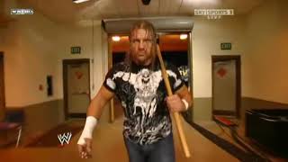 Triple H Is Back Destroy Randi Orton With Sledge Hammer [upl. by Neall]