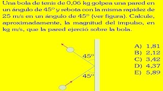 CANTIDAD DE MOVIMIENTO E IMPULSO PROBLEMA RESUELTO [upl. by Ganley]