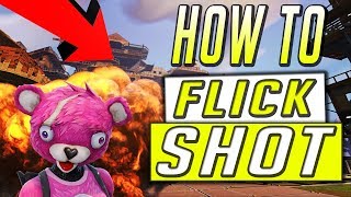 How To Flick Shot In Fortnite On Console [upl. by Llehsor]