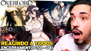 REACT DE TODAS OS ENCERRAMENTOS 01  04  OVERLORD REACTION  REAGINDO AS ENDINGS [upl. by Lloyd]