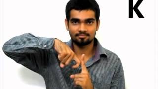 Learn Indian Sign Language  Part 1 Alphabets [upl. by Ahsertal]