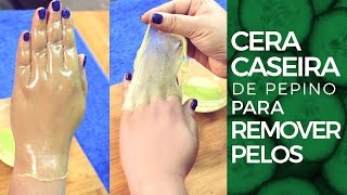 Cera caseira para remover pelos permanentemente  Remover pelos do rosto e corpo [upl. by Tacye715]