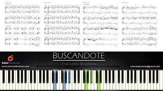 BUSCANDOTE The Latin Brothers  Piano Tutorial Nota a Nota [upl. by Alleahcim]