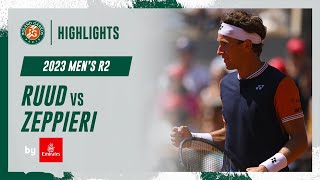 Ruud vs Zeppieri Round 2 Highlights  RolandGarros 2023 [upl. by Leith288]