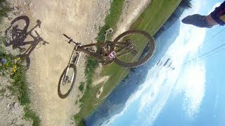 LES GETS CRASH  downhill mountain crash [upl. by Nylteak]