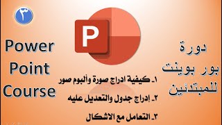 دورة بوربوينت للمبتدئين  الحلقة الثالثة3 [upl. by Sellihca75]