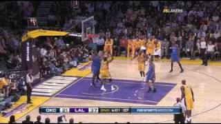 Lakers Highlights vs Thunder HD Game 5 2010 Playoffs Round 1 [upl. by Irrehc]