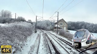 4K Paris SaintLazare  Le Havre via Gisors en Omneo Premium 14°C [upl. by Aredna10]