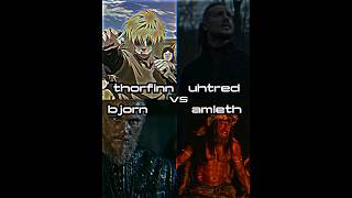 Bjorn Ironside vs Thorfinn vs Uhtred vs AmlethNorthman bjornironside vilandsaga sigma northman [upl. by Etteve]