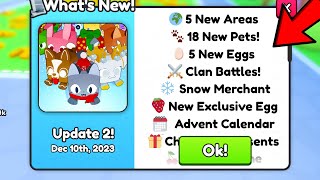 The NEW Christmas UPDATE is INSANE in Pet Simulator 99 [upl. by Hetti305]