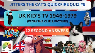 JITTERS THE CAT’S QUICKFIRE QUIZ 8 UK KIDS TV 19461979 [upl. by Yi]