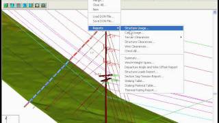 Checking clearances between structure and guys to wires in PLSCADD [upl. by Fries]