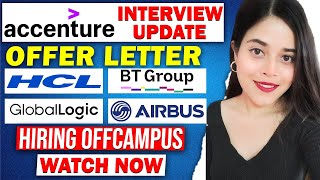 🔥ACCENTURE OFFER LETTER MAIL  ARE YOU SELECTED  AIRBUS COGNIZANT BT HIRING  OFF CAMPUS 🔥 [upl. by Neirda]