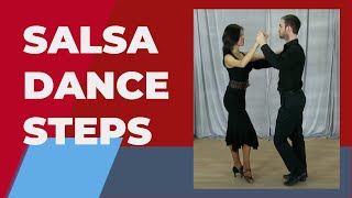 Salsa dance steps for beginners  Salsa basic steps [upl. by Rauscher]