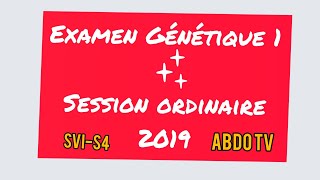 Corrigé Examen Génétique en arabeSVI S4 [upl. by Ileray897]