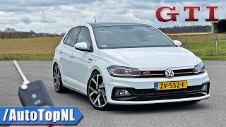 VW Polo GTI 20 TSI REVIEW on AUTOBAHN by AutoTopNL [upl. by Novyat]