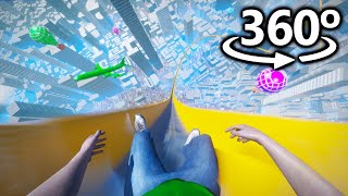 WATER SLIDE in 360°  VR  4K [upl. by Nimra897]