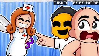 IMPOSIBLE ESCAPA DE LA ENFERMERA MALVADA 💉😱 TIKKO  BEBE NOOB Y NOOBSI ESCAPAN DE LA ENFERMERA [upl. by Anileuqcaj]