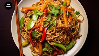 Simple Noodles Recipe with Homemade Noodles Masala  Nom Yumm [upl. by Cohn]