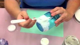 Crankin Out Crafts ep366 Mason Jar with SnowTex Frozen Movie [upl. by Akenat897]