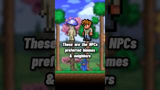 Terraria NPCs preferred biomes amp neighbors [upl. by Dleifyar]