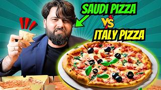 Epic Taste Test 🇮🇹Italian Pizza vs 🇸🇦 Saudi Street Pizza in Jeddah Saudi Arabia [upl. by Nomihs976]