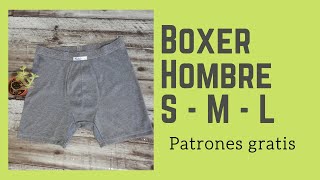 Boxer de Hombre tutorial  Patrón  escalado corte y confección paso a paso [upl. by Aikmat]