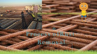 How To Remove The Rust From Reinforcement Steel Bars [upl. by Nerok]