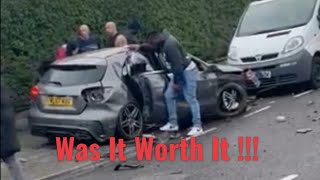 Fatal Car Crash Caught On UK CCTV Full Details In Description [upl. by Twyla874]