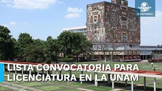 UNAM lanza Convocatoria 2024 para ingresar a alguna de sus licenciaturas [upl. by Merwin]