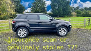 STOLEN RANGE ROVER OR INSURANCE FRAUD WILL IT RUN [upl. by Ahsiatal794]