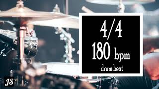 180 Bpm  44 Drum Beat [upl. by Ruddie]