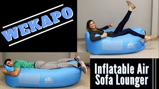 WEKAPO Inflatable Lounger Air Sofa Review [upl. by Anigue406]