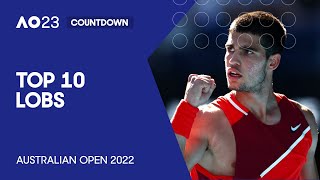 Top 10 Lobs  Australian Open 2022 [upl. by Lehcin]