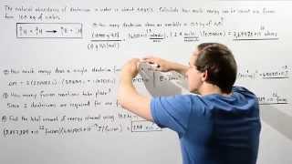 Nuclear Fusion of Deuterium Example [upl. by Oirobil]