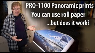 Canon PRO1100 Making long panoramic prints Using roll paper for wide prints tutorial and review [upl. by Madelin]