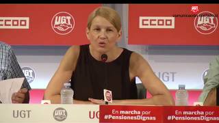 UGT y CCOO presentan las marchas de los jubilados por PensionesDignas [upl. by Ferrell317]