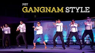 PSY  Gangnam Style Dance Performance  Hilton Hotel Bangalore  Annual Day 2018 [upl. by Anaugahs175]