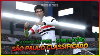 SÃO PAULO CLASSIFICADO PARA A PROXIMA FASE DA COPA  GAMEPLAY PES 2021  38 [upl. by Telford]