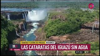 Las Cataratas del Iguazú están casi sin agua [upl. by Iz]