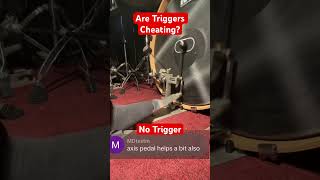 Double Bass Drum Trigger vs No Trigger Are trigger’s cheating doublebass heeltoe meshuggah [upl. by Landmeier]