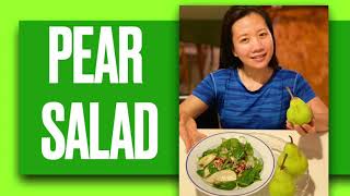 HEALTHY Pear Salad in 5 minutes [upl. by Billye525]