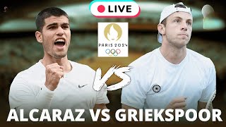 ATP LIVE CARLOS ALCARAZ VS TALLON GRIEKSPOOR ATP PARIS OLYMPICS 2024 TENNIS PREVIEW STREAM [upl. by Nayhr]